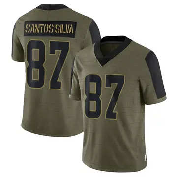 Nike Marcus Santos-Silva Youth Limited Cleveland Browns Olive 2021 Salute To Service Jersey