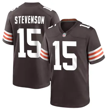 Nike Marquez Stevenson Men's Game Cleveland Browns Brown Team Color Jersey