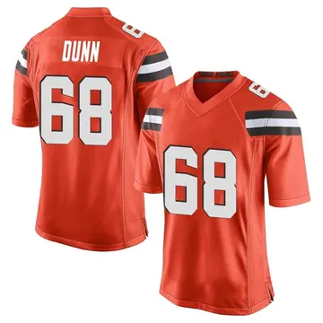 Nike Michael Dunn Men's Game Cleveland Browns Orange Alternate Jersey