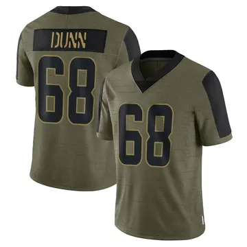 Nike Michael Dunn Youth Limited Cleveland Browns Olive 2021 Salute To Service Jersey