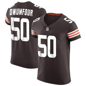 Nike Michael Dwumfour Men's Elite Cleveland Browns Brown Vapor Jersey