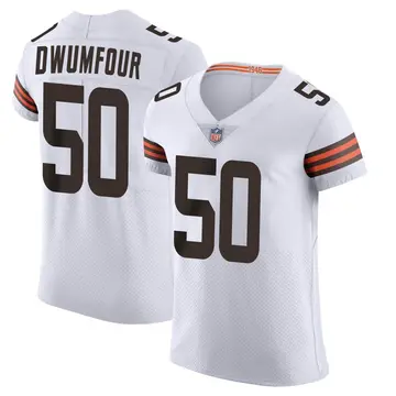 Nike Michael Dwumfour Men's Elite Cleveland Browns White Vapor Jersey