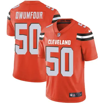 Nike Michael Dwumfour Men's Limited Cleveland Browns Orange Alternate Vapor Untouchable Jersey