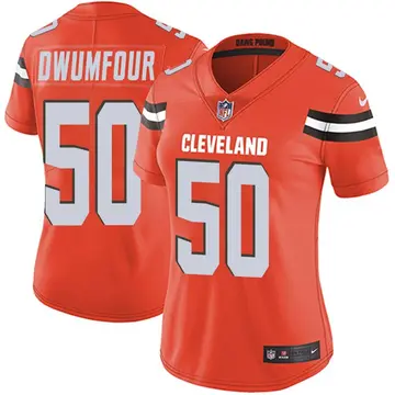 Nike Michael Dwumfour Women's Limited Cleveland Browns Orange Alternate Vapor Untouchable Jersey