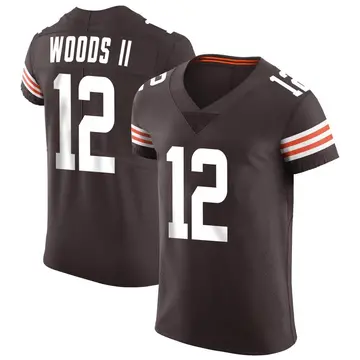 Nike Michael Woods II Men's Elite Cleveland Browns Brown Vapor Jersey