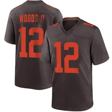 Nike Michael Woods II Men's Game Cleveland Browns Brown Alternate Jersey