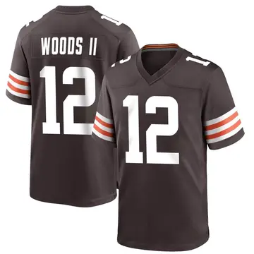 Nike Michael Woods II Men's Game Cleveland Browns Brown Team Color Jersey