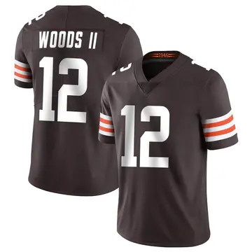 Nike Michael Woods II Men's Limited Cleveland Browns Brown Team Color Vapor Untouchable Jersey