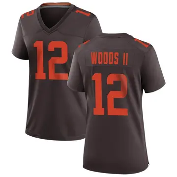 Nike Michael Woods II Women's Game Cleveland Browns Brown Alternate Jersey