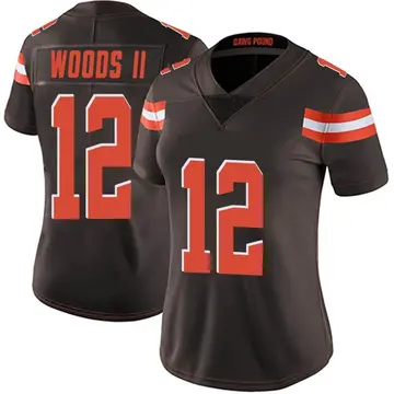 Nike Michael Woods II Women's Limited Cleveland Browns Brown Team Color Vapor Untouchable Jersey