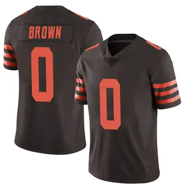 Nike Mike Brown Men's Limited Cleveland Browns Brown Color Rush Jersey