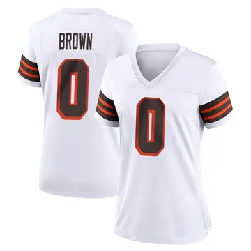 Nike Mike Brown Women's Game Cleveland Browns White 1946 Collection Alternate Jersey