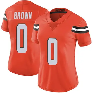 Nike Mike Brown Women's Limited Cleveland Browns Orange Alternate Vapor Untouchable Jersey