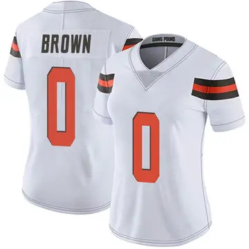 Nike Mike Brown Women's Limited Cleveland Browns White Vapor Untouchable Jersey