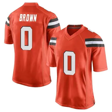 Nike Mike Brown Youth Game Cleveland Browns Orange Alternate Jersey