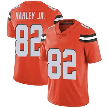 Nike Mike Harley Jr. Men's Limited Cleveland Browns Orange Alternate Vapor Untouchable Jersey