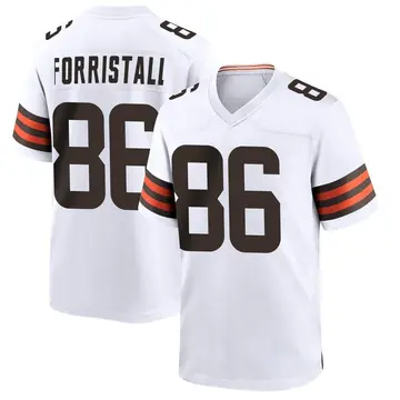 Nike Miller Forristall Men's Game Cleveland Browns White Jersey