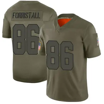 Nike Miller Forristall Men's Limited Cleveland Browns Camo 2019 Salute to Service Jersey