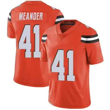 Nike Montrel Meander Men's Limited Cleveland Browns Orange Alternate Vapor Untouchable Jersey