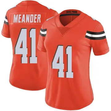 Nike Montrel Meander Women's Limited Cleveland Browns Orange Alternate Vapor Untouchable Jersey