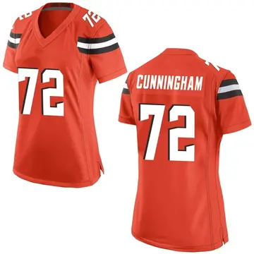 Nike Myron Cunningham Women's Game Cleveland Browns Orange Alternate Jersey