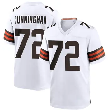 Nike Myron Cunningham Youth Game Cleveland Browns White Jersey