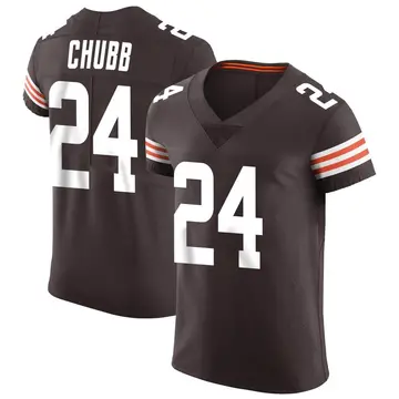 Nike Nick Chubb Men's Elite Cleveland Browns Brown Vapor Jersey