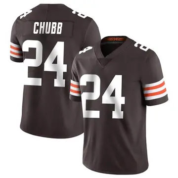 Nike Nick Chubb Men's Limited Cleveland Browns Brown Team Color Vapor Untouchable Jersey