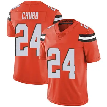 Nike Nick Chubb Men's Limited Cleveland Browns Orange Alternate Vapor Untouchable Jersey