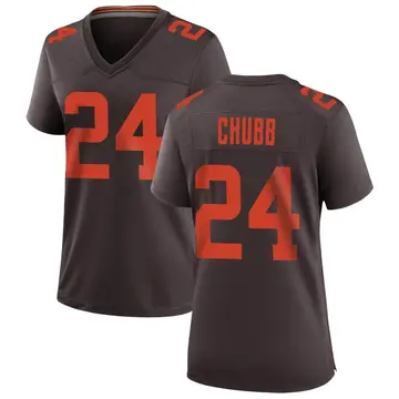 Nike Nick Chubb Women's Game Cleveland Browns Brown Alternate Jersey