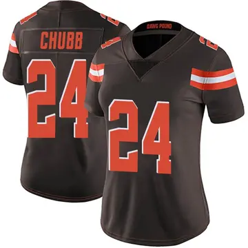 Nike Nick Chubb Women's Limited Cleveland Browns Brown Team Color Vapor Untouchable Jersey