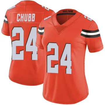 Nike Nick Chubb Women's Limited Cleveland Browns Orange Alternate Vapor Untouchable Jersey