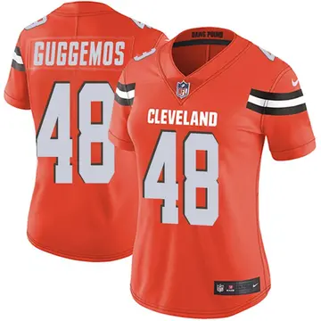 Nike Nick Guggemos Women's Limited Cleveland Browns Orange Alternate Vapor Untouchable Jersey