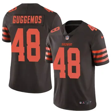Nike Nick Guggemos Youth Limited Cleveland Browns Brown Color Rush Jersey