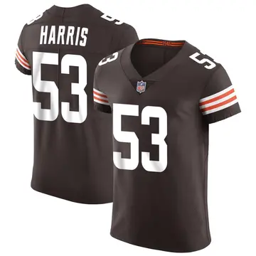 Nike Nick Harris Men's Elite Cleveland Browns Brown Vapor Jersey