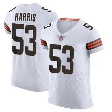Nike Nick Harris Men's Elite Cleveland Browns White Vapor Jersey
