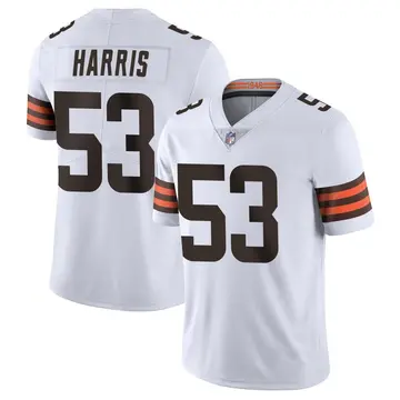 Nike Nick Harris Men's Limited Cleveland Browns White Vapor Untouchable Jersey