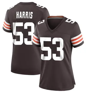 Nike Nick Harris Women's Game Cleveland Browns Brown Team Color Jersey