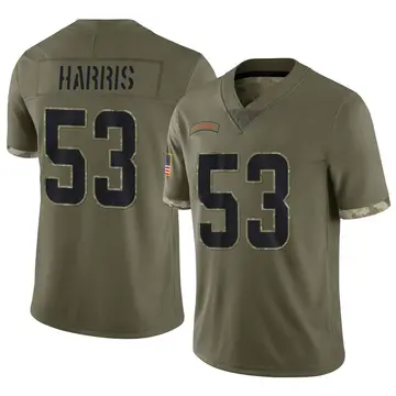 Nike Nick Harris Youth Limited Cleveland Browns Olive 2022 Salute To Service Jersey