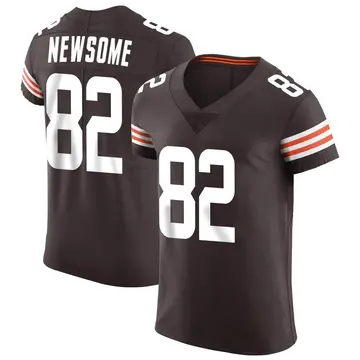 Nike Ozzie Newsome Men's Elite Cleveland Browns Brown Vapor Jersey