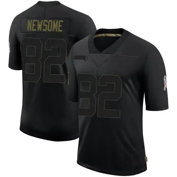 Nike Ozzie Newsome Men's Limited Cleveland Browns Black 2020 Salute To Service Jersey