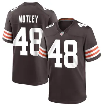 Nike Parnell Motley Men's Game Cleveland Browns Brown Team Color Jersey