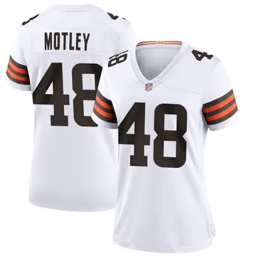 Nike Parnell Motley Women's Game Cleveland Browns White Jersey