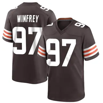 Nike Perrion Winfrey Men's Game Cleveland Browns Brown Team Color Jersey