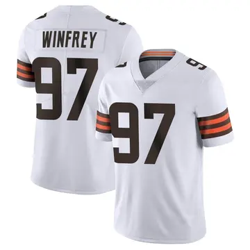 Nike Perrion Winfrey Men's Limited Cleveland Browns White Vapor Untouchable Jersey