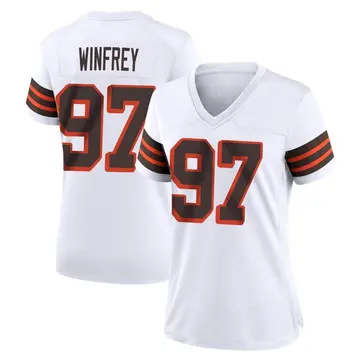 Nike Perrion Winfrey Women's Game Cleveland Browns White 1946 Collection Alternate Jersey