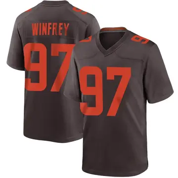 Nike Perrion Winfrey Youth Game Cleveland Browns Brown Alternate Jersey