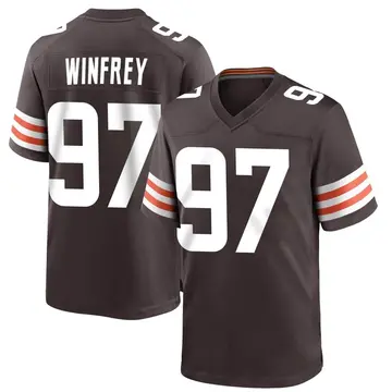 Nike Perrion Winfrey Youth Game Cleveland Browns Brown Team Color Jersey