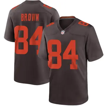 Nike Pharaoh Brown Men's Game Cleveland Browns Brown Alternate Jersey