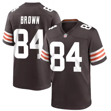 Nike Pharaoh Brown Men's Game Cleveland Browns Brown Team Color Jersey